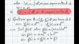 Espaces vectoriels Bac2 science math exercice30 [upl. by Oelak583]