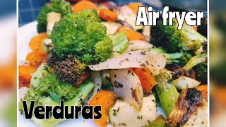 Verduras en la freidora de aire airfryer vegetales [upl. by Audrie]