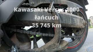 Kawasaki Versys 1000 łańcuch po przejechaniu 35 745 km Chain in slow motion [upl. by Johiah876]