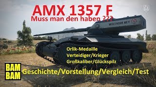 World of Tanks Replay 0074 deutsch AMX 1357F  GeschichteVergleichTest [upl. by Anerdna804]