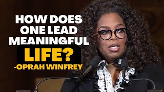 quotLiving a Meaningful Lifequot Best Advice From Oprah Winfrey  Motivational Video [upl. by Naawaj]