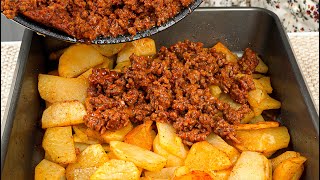 Just add ground beef to the potatoes Simple dinner recipe [upl. by Berthe]