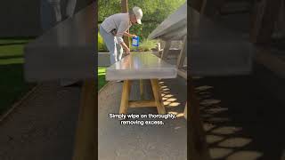 How to Apply 511 Concrete Sealant to Dining Table [upl. by Neddie]