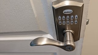 Kwikset SmartCode 955 Keypad Electronic Lever Door Lock Install and ReKey Steps [upl. by Son]