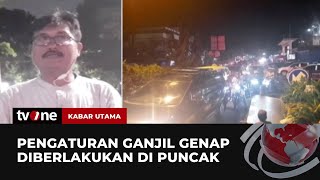 Ganjil Genap Diberlakukan di Jalur Puncak Bogor  Kabar Utama tvOne [upl. by Ecnadnak]