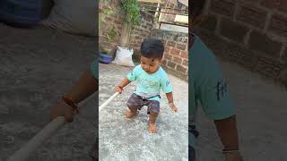 Aadi din me patakha chhor raha hai  Aadvik Saurya Cute boy Baby boy cutebaby youtubeshorts bbq [upl. by Peedus]