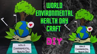 World Environmental Health Day Craft  Earth Day Craft  Environment Day craftthebest1 [upl. by Niwdog]