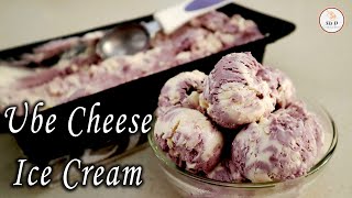 Ube Cheese Ice Cream I Homemade Purple Yam amp Cheese Ice Cream I Sis D Cooking Diary [upl. by Alexine864]