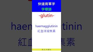 快速背單字字根談glutin [upl. by Nivra]