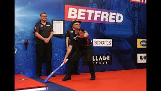 Damon Heta on CRAZY World Matchplay walkon quotI just played on the crowd  it releases the tensionquot [upl. by Fulmis]