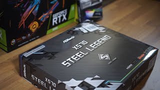 ASRock X570 Steel Legend Ryzen AM4 Socket Motherboard Unboxing [upl. by Parfitt]