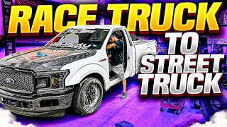 1500HP Race Truck To Street Truck 😱 [upl. by Aowda]