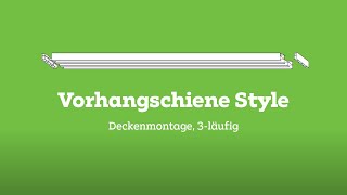 mömax Montageanleitung  Vorhangschiene Style 3läufig Deckenmontage [upl. by Oster]