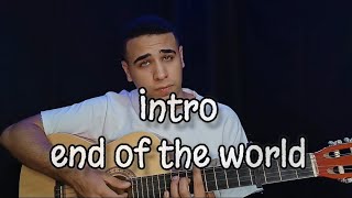 Singing Intro end of the world  Ariana Grande cover [upl. by Hanoj226]