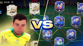 Plantilla FULL TOTY VS FULL ICONOS en FIFA 22 [upl. by Cherrita448]