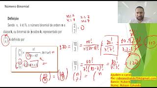 Análise Combinatória Fatorial e Números binomiais [upl. by Kamin]