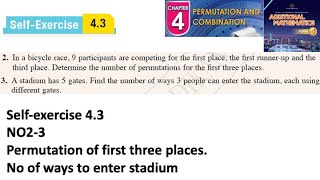 Permutation and combination selfexercise 43 Q2 Q3 latihan kendiri 43 form 5 add maths kssm spm [upl. by Tenenbaum]