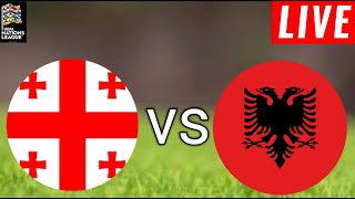 Georgia vs Albania Live Score l Uefa Nations League Qualification 202425 [upl. by Kip]