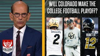 ESPN quotbreaks downquot Deion Sanders and Colorados path to the College Football Playoff after Week 10 [upl. by Aja2]