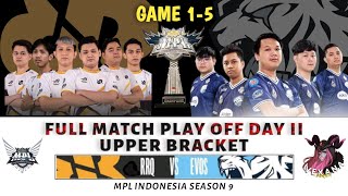 FULL MATCH RRQ VS EVOS MPL Indonesia Season 9  Playoffs  Upper Bracket [upl. by Goldarina]