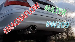 Mercedes Benz w209 CLK 240 26 v6 exhaust Magnaflow [upl. by Leamaj]