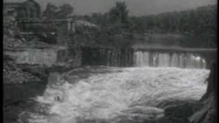 Magnesium Plant Fire During 1955 Quinebaug River Flood in Putnam Connecticut [upl. by Ivan376]