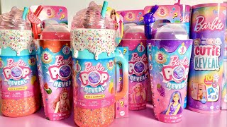 ASMR Barbie POP COLOR REVEAL DOLLS Slime surprise Unboxing Toys ‼️ [upl. by Einram]