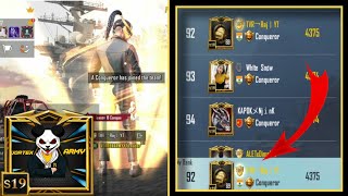 SEASON 18 CONQUERAR 🔥🔥  PUBG MOBILE  VORTEX ARMY [upl. by Bough]