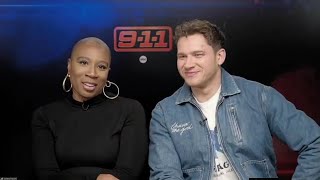 Aisha Hinds ampOliver stark interview 911 season 8 [upl. by Karub]