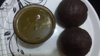 how to make easy raggi mudde recipe in kannada [upl. by Anavoig]