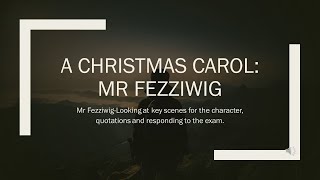 A Christmas Carol Mr Fezziwigachristmascarol englishliterature gcseenglishliterature [upl. by Crescint210]