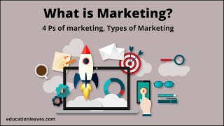 What is Marketing  4 Ps of marketing  Types of Marketing [upl. by Seaver]