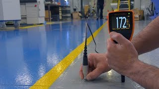 How to take accurate DFT measurements on concrete with the Elcometer 500 Coating Thickness Gauge [upl. by Shawna]