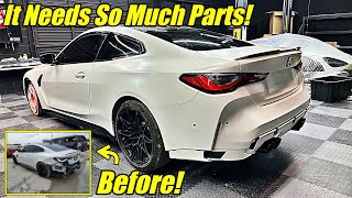 My Wrecked BMW M4 Is A NIGHTMARE TO REBUILD ITS ALMOST READY TO DRIVE [upl. by Ameerahs502]