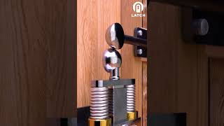 Door lock concepts  Automatic spring latch  Clip 35 shorts door woodworking doorlock [upl. by Ahseiyn]