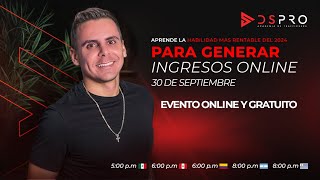 Webinar 3009  Aprende la habilidad más rentable para generar ingresos online [upl. by Jola978]