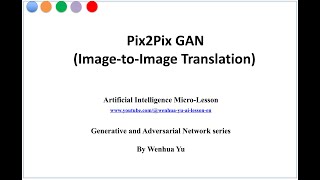 Pix2Pix GAN ImagetoImage Translation Model [upl. by Frum186]