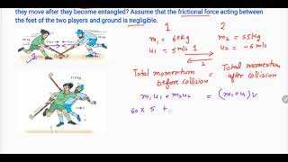 Example 98  Two hockey players of opposite teams while trying to hit a hockey numericals [upl. by Gnahc]