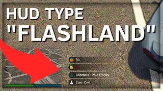 HUD TYPE FLASHLAND  TUTO FIVEM 2021 [upl. by Suhail]