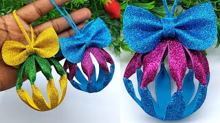 Low Budget Christmas Decor  Christmas Tree Ornaments Making at Home  Christmas Trends 2024  DIY [upl. by Yllah271]