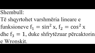 Detyra 9  Matematikë Varshmëria lineare e funksioneve [upl. by Luttrell]