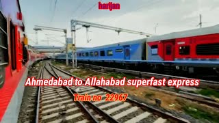 Ahmedabad Allahabad superfast express train number 22967 10 November 2024 [upl. by Britney]