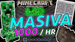 GRANJA DE MOBS MINECRAFT BEDROCK Y JAVA 120 [upl. by Ahseyt]