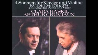 Mozart Violin Sonata B flat maj k378 Grumiax Haskil [upl. by Mccallion994]