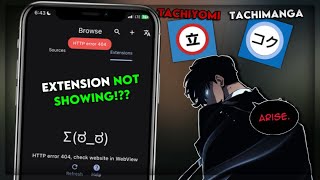 How to FIX Tachimanga and Tachiyomi Failed to Get EXTENSIONS LIST  How to Download TACHIYOMI IOS [upl. by Ynhoj982]