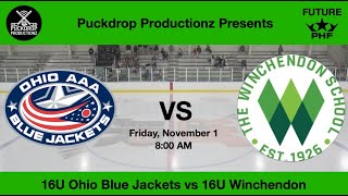 Ohio Blue Jackets vs Winchendon School 16U [upl. by Kean]