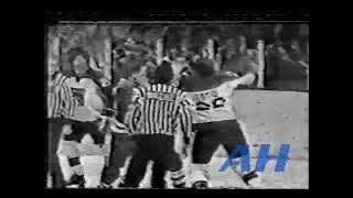 NHL Dec 4 1977 Nick FotiuNYR v Harvey BennettMIN HL New York Rangers Minnesota North Stars [upl. by Llehcal976]