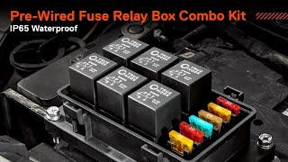 TRUE MODS Universal Waterproof PreWired Fuse and Relay Box [upl. by Zumstein559]