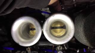 Slow motion down the intake ITB With standoff injectors [upl. by Annonyw]