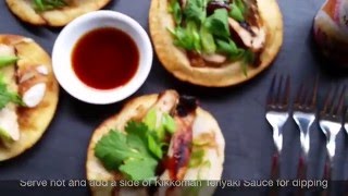 Teriyaki Chicken Chalupas Appetizer Recipe [upl. by Ritz]